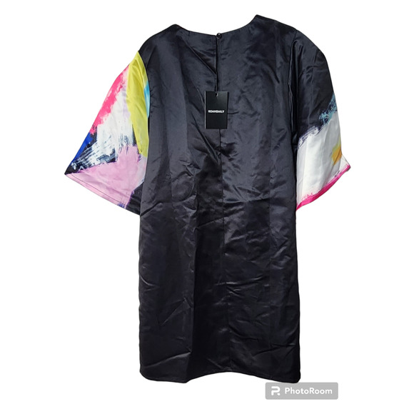 NWT Koandaily Printed Satin Shift Dress M - Picture 4 of 4